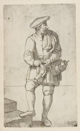 The-Stocking-Knitter-by-Annibale-Carracci